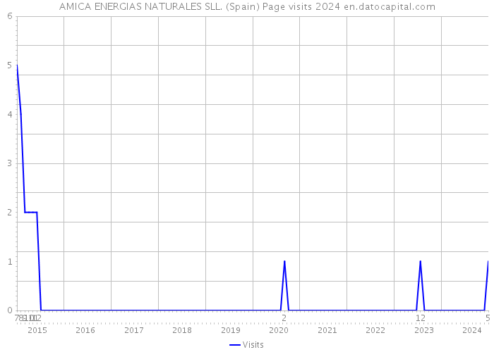 AMICA ENERGIAS NATURALES SLL. (Spain) Page visits 2024 