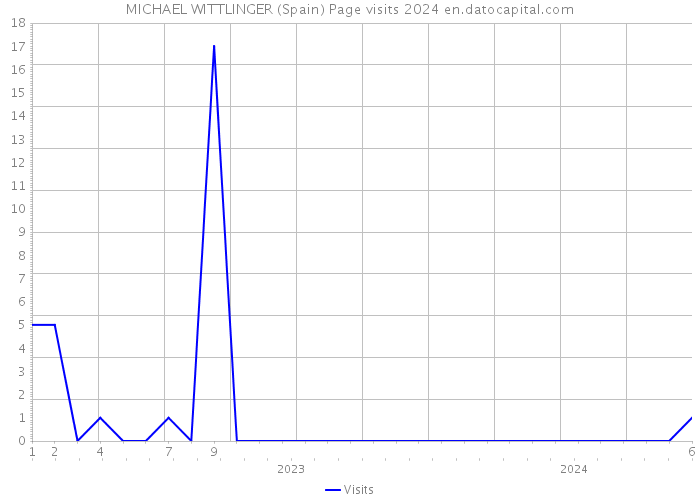 MICHAEL WITTLINGER (Spain) Page visits 2024 