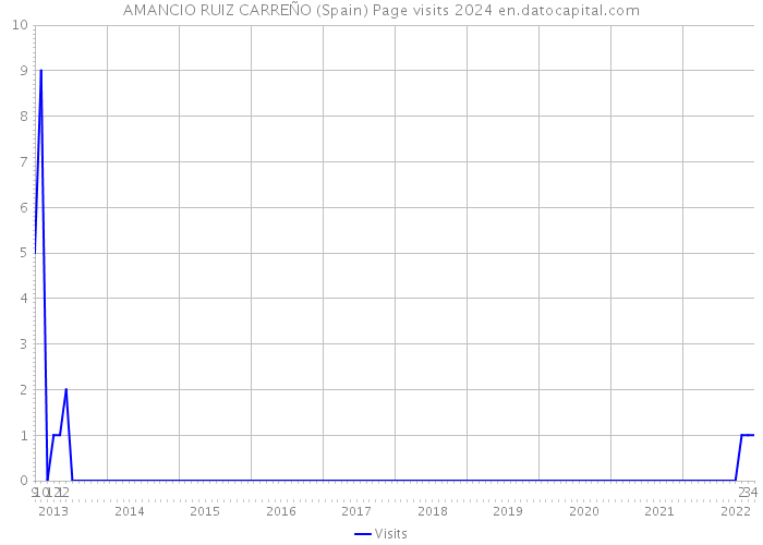 AMANCIO RUIZ CARREÑO (Spain) Page visits 2024 