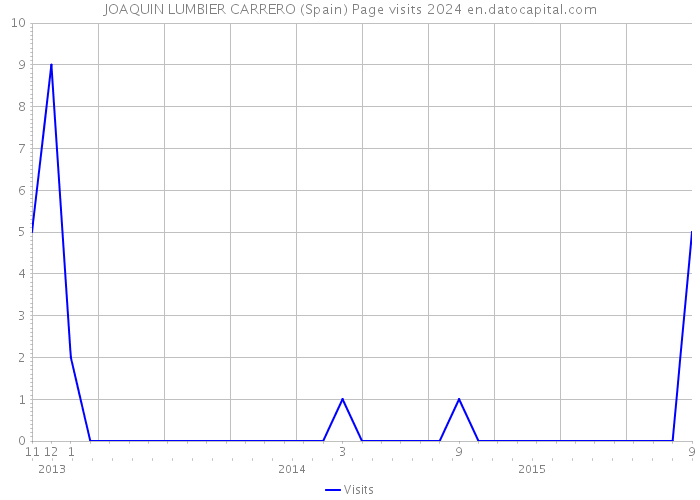 JOAQUIN LUMBIER CARRERO (Spain) Page visits 2024 