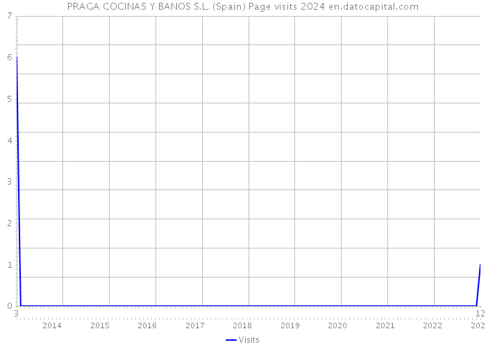 PRAGA COCINAS Y BANOS S.L. (Spain) Page visits 2024 
