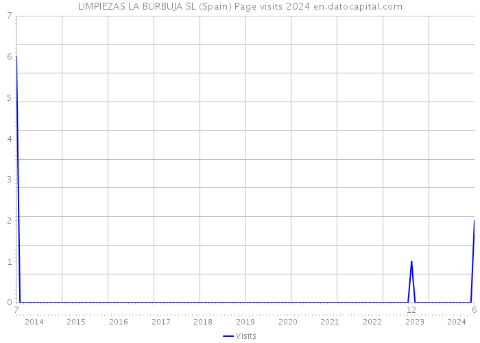 LIMPIEZAS LA BURBUJA SL (Spain) Page visits 2024 