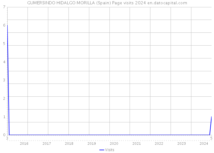 GUMERSINDO HIDALGO MORILLA (Spain) Page visits 2024 