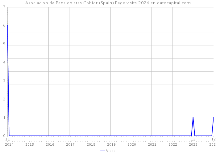 Asociacion de Pensionistas Gobior (Spain) Page visits 2024 