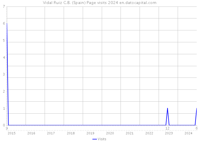Vidal Ruiz C.B. (Spain) Page visits 2024 