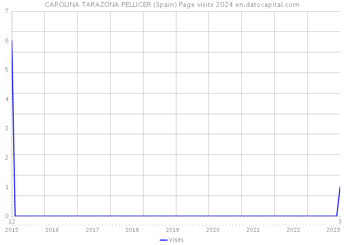 CAROLINA TARAZONA PELLICER (Spain) Page visits 2024 