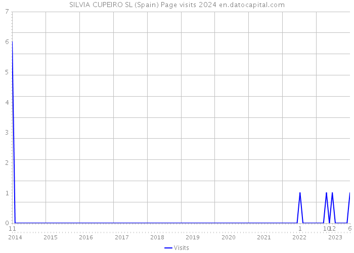 SILVIA CUPEIRO SL (Spain) Page visits 2024 