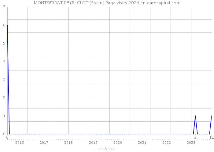 MONTSERRAT PEYRI CLOT (Spain) Page visits 2024 