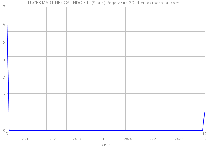 LUCES MARTINEZ GALINDO S.L. (Spain) Page visits 2024 