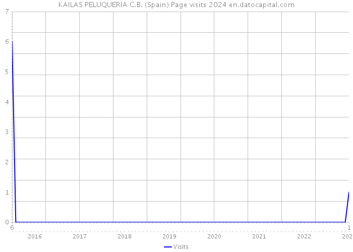 KAILAS PELUQUERIA C.B. (Spain) Page visits 2024 