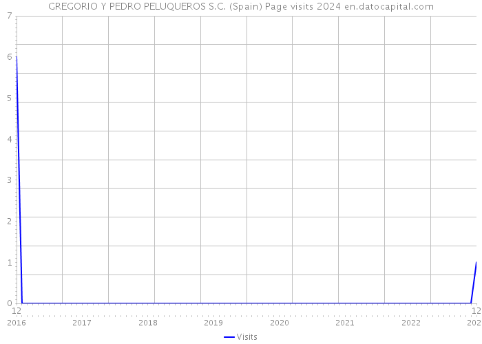 GREGORIO Y PEDRO PELUQUEROS S.C. (Spain) Page visits 2024 