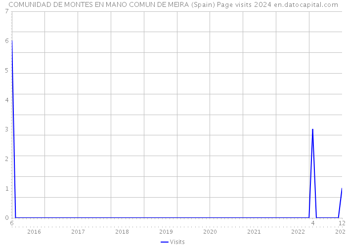 COMUNIDAD DE MONTES EN MANO COMUN DE MEIRA (Spain) Page visits 2024 