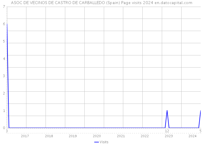ASOC DE VECINOS DE CASTRO DE CARBALLEDO (Spain) Page visits 2024 