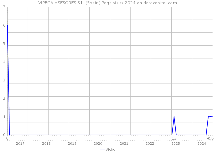 VIPECA ASESORES S.L. (Spain) Page visits 2024 
