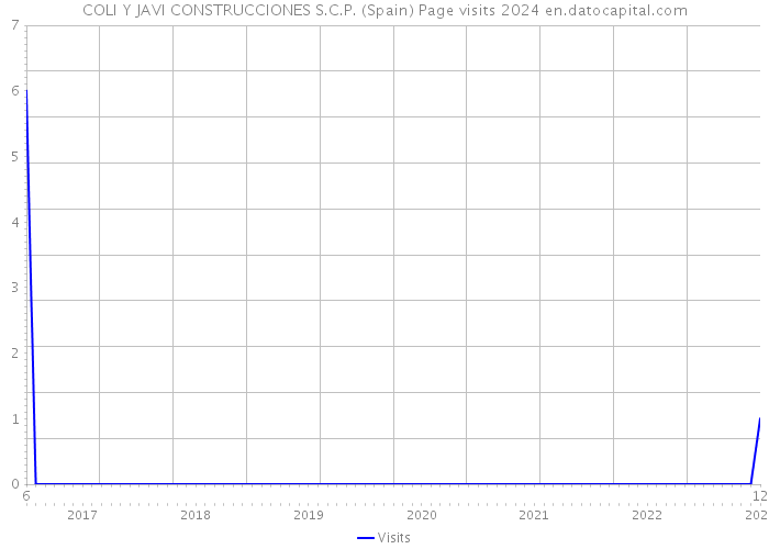 COLI Y JAVI CONSTRUCCIONES S.C.P. (Spain) Page visits 2024 