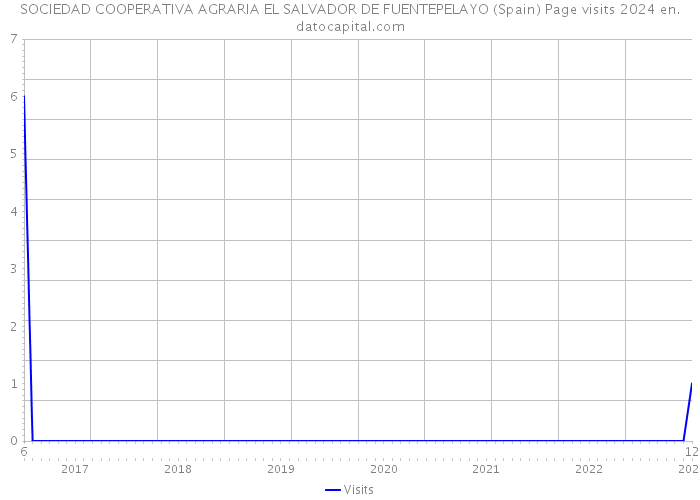 SOCIEDAD COOPERATIVA AGRARIA EL SALVADOR DE FUENTEPELAYO (Spain) Page visits 2024 