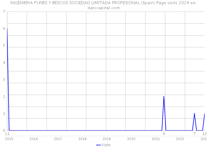 INGENIERIA FUNES Y BESCOS SOCIEDAD LIMITADA PROFESIONAL (Spain) Page visits 2024 