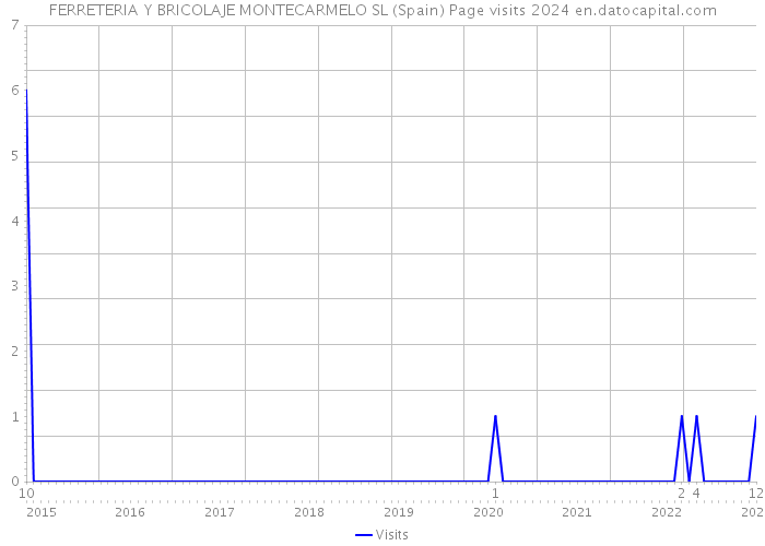 FERRETERIA Y BRICOLAJE MONTECARMELO SL (Spain) Page visits 2024 