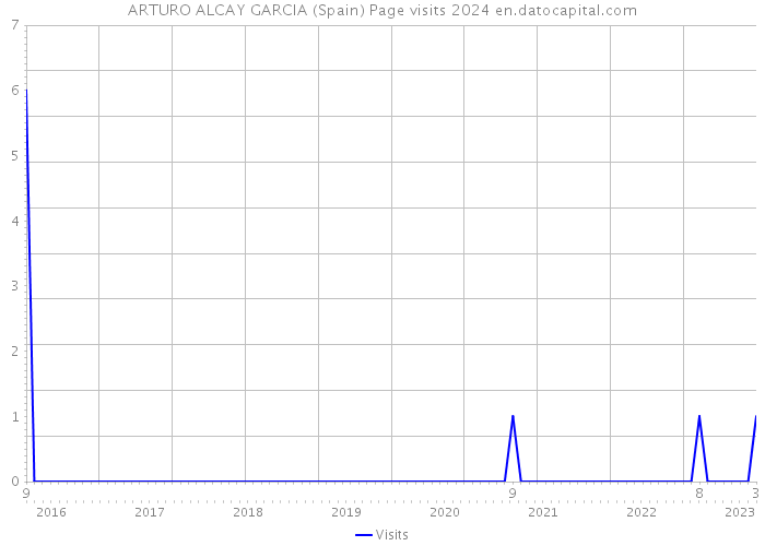 ARTURO ALCAY GARCIA (Spain) Page visits 2024 