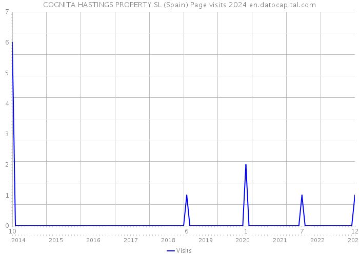 COGNITA HASTINGS PROPERTY SL (Spain) Page visits 2024 