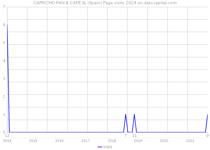 CAPRICHO PAN & CAFE SL (Spain) Page visits 2024 