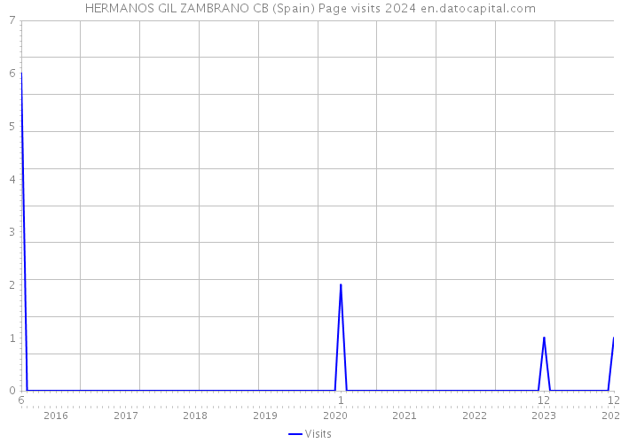 HERMANOS GIL ZAMBRANO CB (Spain) Page visits 2024 