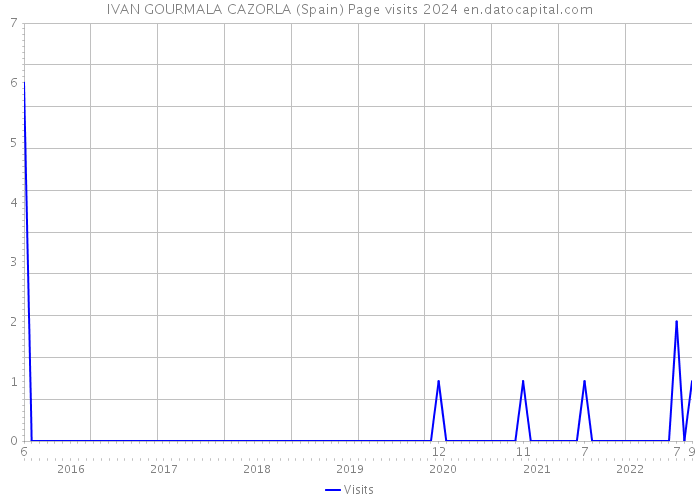 IVAN GOURMALA CAZORLA (Spain) Page visits 2024 