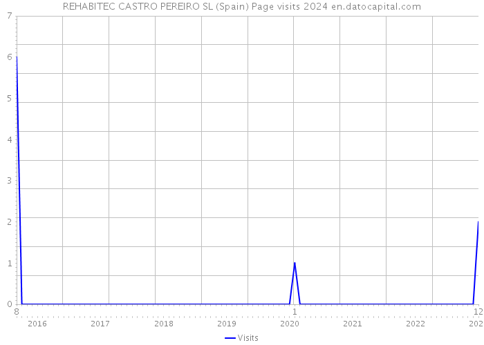 REHABITEC CASTRO PEREIRO SL (Spain) Page visits 2024 