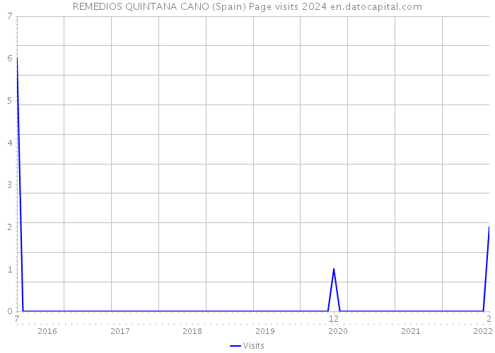 REMEDIOS QUINTANA CANO (Spain) Page visits 2024 