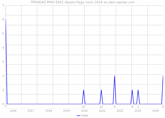 TRINIDAD PINO DIAZ (Spain) Page visits 2024 