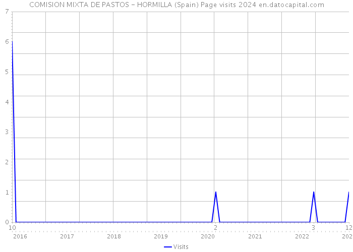 COMISION MIXTA DE PASTOS - HORMILLA (Spain) Page visits 2024 