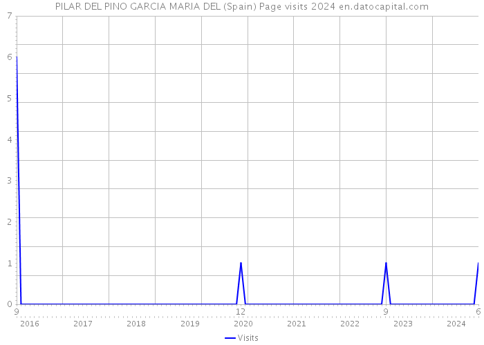 PILAR DEL PINO GARCIA MARIA DEL (Spain) Page visits 2024 