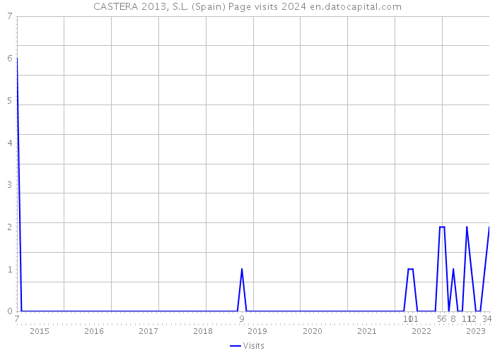 CASTERA 2013, S.L. (Spain) Page visits 2024 