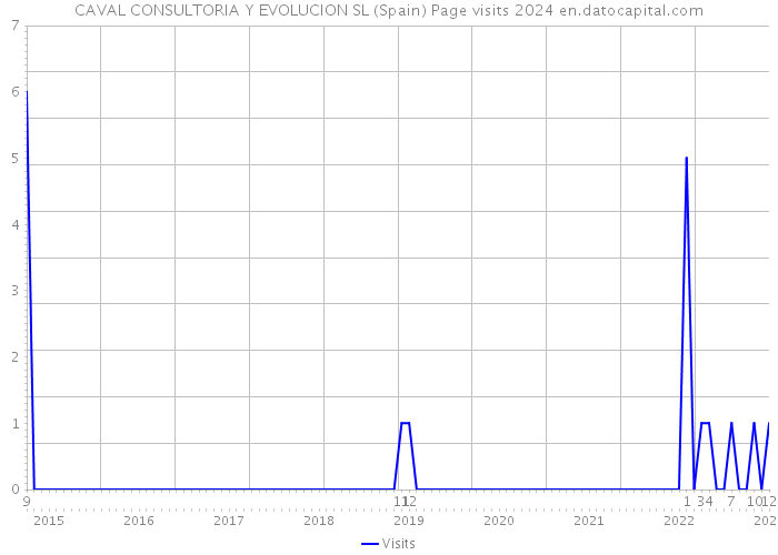 CAVAL CONSULTORIA Y EVOLUCION SL (Spain) Page visits 2024 