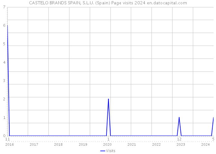 CASTELO BRANDS SPAIN, S.L.U. (Spain) Page visits 2024 