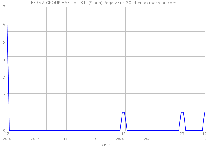 FERMA GROUP HABITAT S.L. (Spain) Page visits 2024 