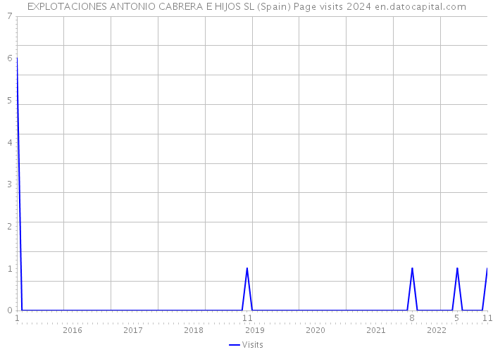 EXPLOTACIONES ANTONIO CABRERA E HIJOS SL (Spain) Page visits 2024 