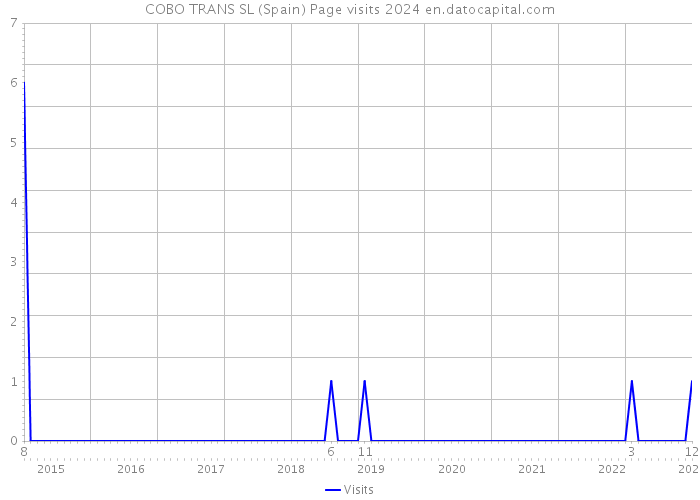 COBO TRANS SL (Spain) Page visits 2024 