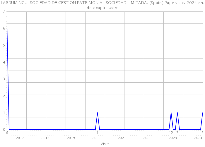 LARRUMINGUI SOCIEDAD DE GESTION PATRIMONIAL SOCIEDAD LIMITADA. (Spain) Page visits 2024 