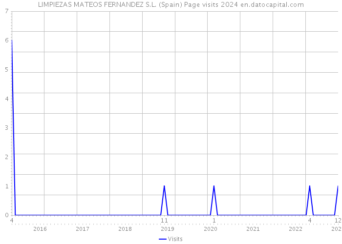 LIMPIEZAS MATEOS FERNANDEZ S.L. (Spain) Page visits 2024 