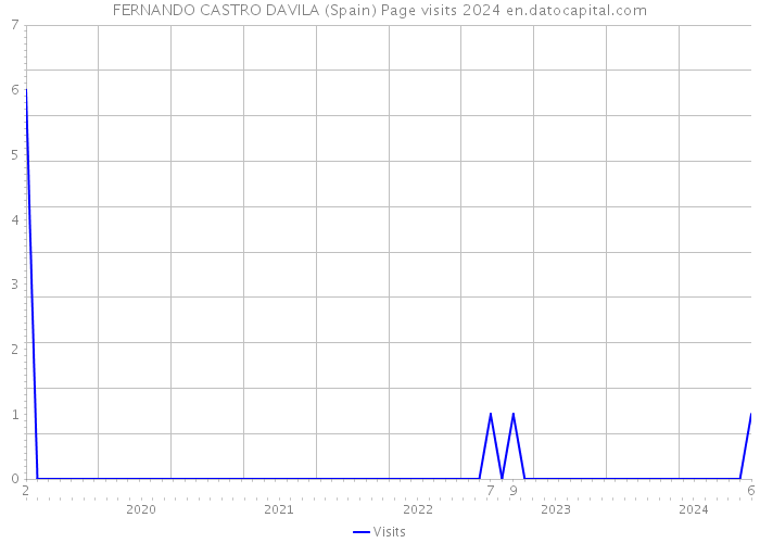FERNANDO CASTRO DAVILA (Spain) Page visits 2024 