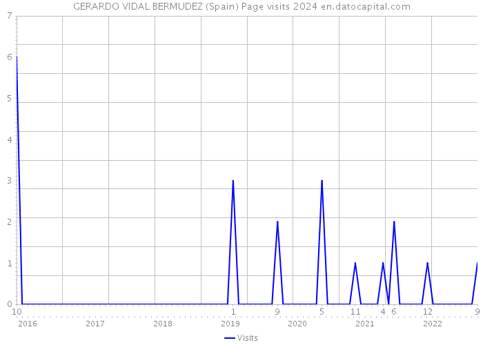 GERARDO VIDAL BERMUDEZ (Spain) Page visits 2024 
