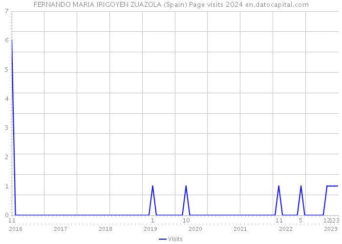 FERNANDO MARIA IRIGOYEN ZUAZOLA (Spain) Page visits 2024 