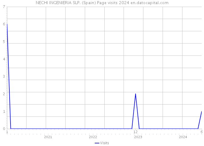 NECHI INGENIERIA SLP. (Spain) Page visits 2024 