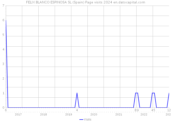 FELIX BLANCO ESPINOSA SL (Spain) Page visits 2024 