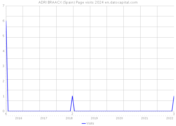 ADRI BRAACX (Spain) Page visits 2024 