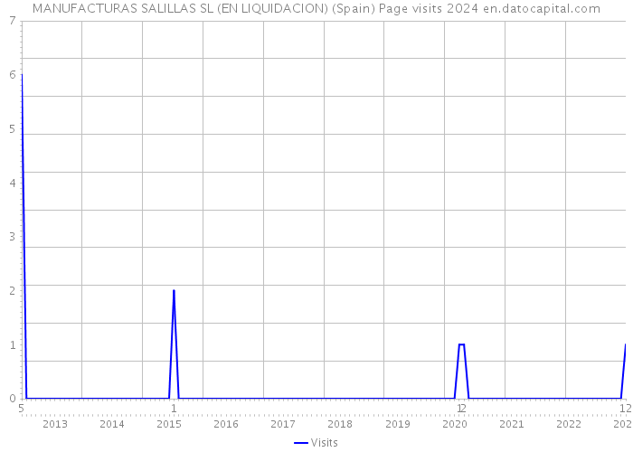 MANUFACTURAS SALILLAS SL (EN LIQUIDACION) (Spain) Page visits 2024 
