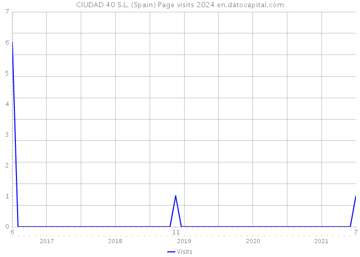 CIUDAD 40 S.L. (Spain) Page visits 2024 