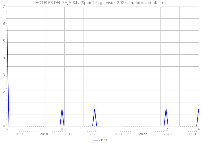 HOTELES DEL SAJA S.L. (Spain) Page visits 2024 