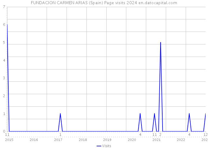 FUNDACION CARMEN ARIAS (Spain) Page visits 2024 